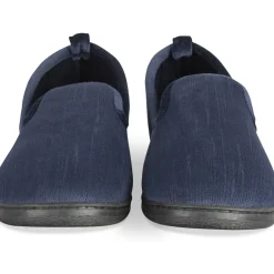 Chaussons MARINE Homme Motif Uni A Enfiler