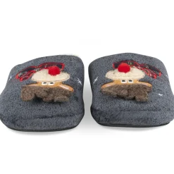 Chaussons MARINE Homme Motif Uni A Enfiler
