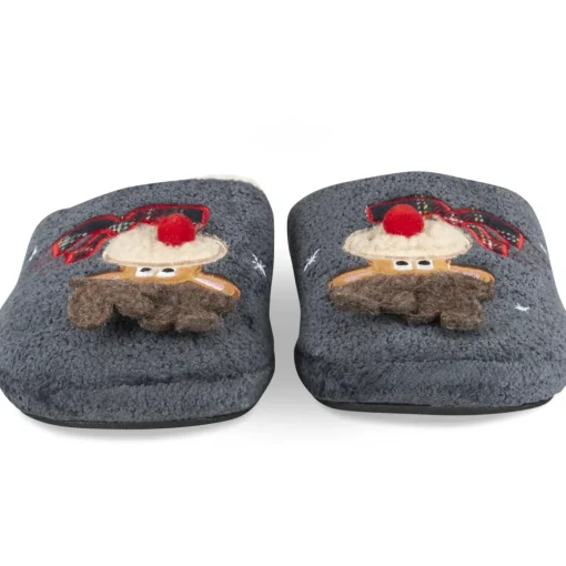 Chaussons MARINE Homme Motif Uni A Enfiler