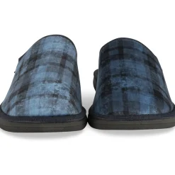 Chaussons MARINE Homme Motif Uni A Enfiler