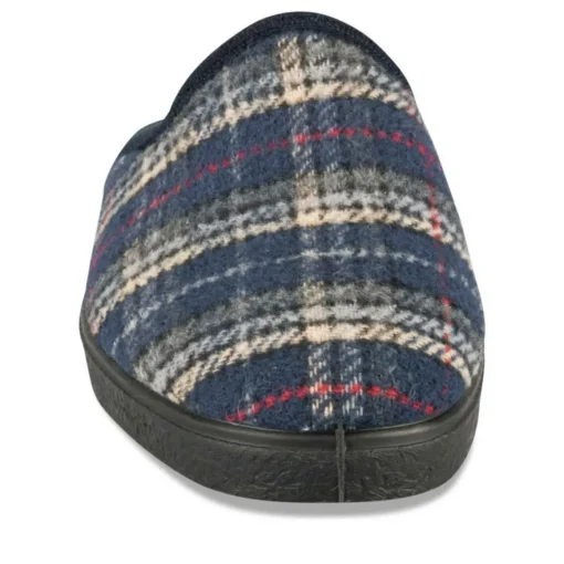 Chaussons MARINE Homme Motif Uni A Enfiler