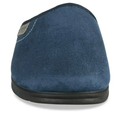 Chaussons MARINE Homme Motif Uni A Enfiler
