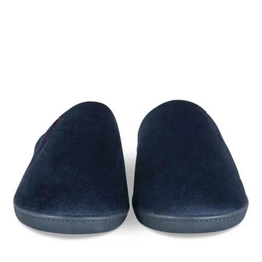 Chaussons MARINE Homme Motif Uni A Enfiler