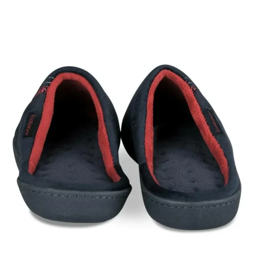 Chaussons MARINE Homme Motif Uni A Enfiler