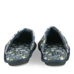 Chaussons MARINE Homme Motif Uni A Enfiler