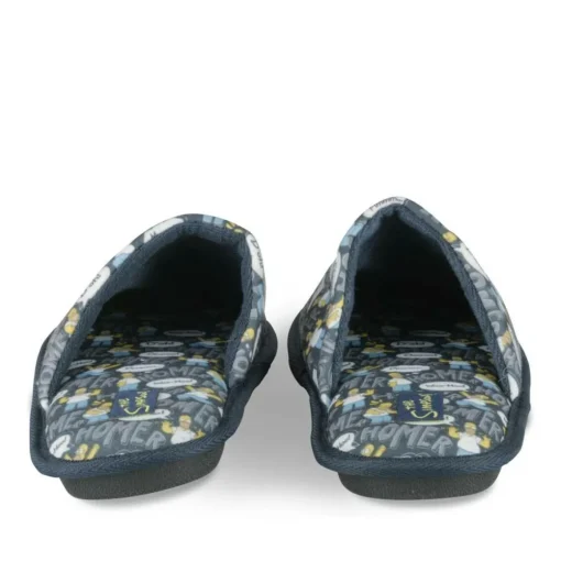 Chaussons MARINE Homme Motif Uni A Enfiler