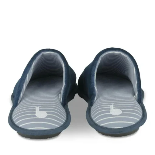 Chaussons MARINE Homme Motif Uni A Enfiler
