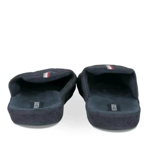 Chaussons MARINE Homme Motif Uni A Enfiler