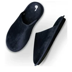 Chaussons MARINE Homme Motif Uni A Enfiler