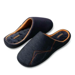 Chaussons MARINE Homme Motif Uni A Enfiler