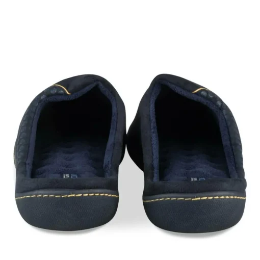 Chaussons MARINE Homme Motif Uni A Enfiler
