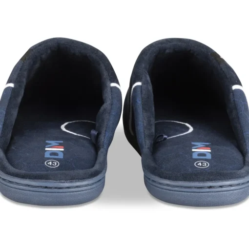 Chaussons MARINE Homme Motif Uni A Enfiler