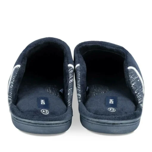 Chaussons MARINE Homme Motif Uni A Enfiler