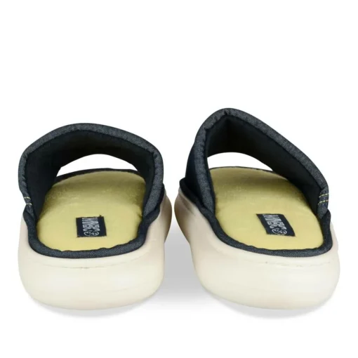 Chaussons MARINE Homme Motif Uni A Enfiler