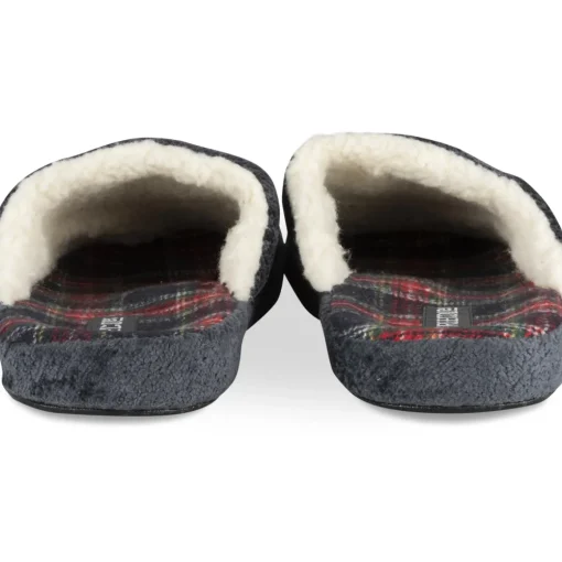 Chaussons MARINE Homme Motif Uni A Enfiler