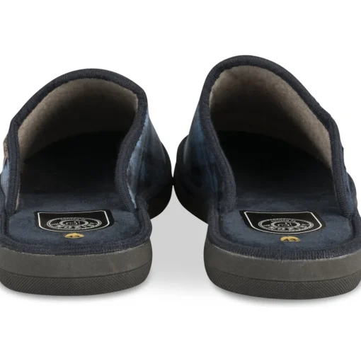 Chaussons MARINE Homme Motif Uni A Enfiler