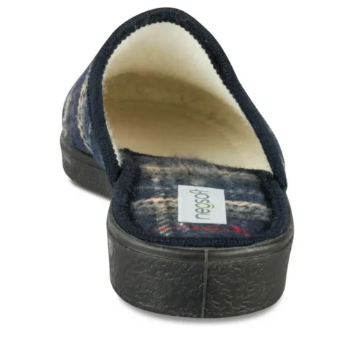 Chaussons MARINE Homme Motif Uni A Enfiler