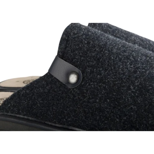 Chaussons MARINE Homme Motif Uni A Enfiler