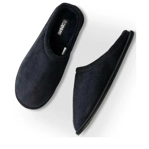 Chaussons MARINE Homme Motif Uni A Enfiler