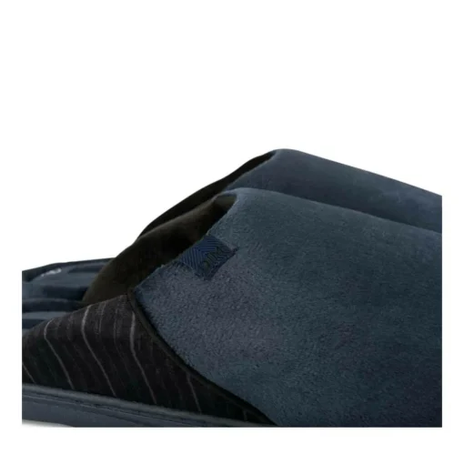 Chaussons MARINE Homme Motif Uni A Enfiler