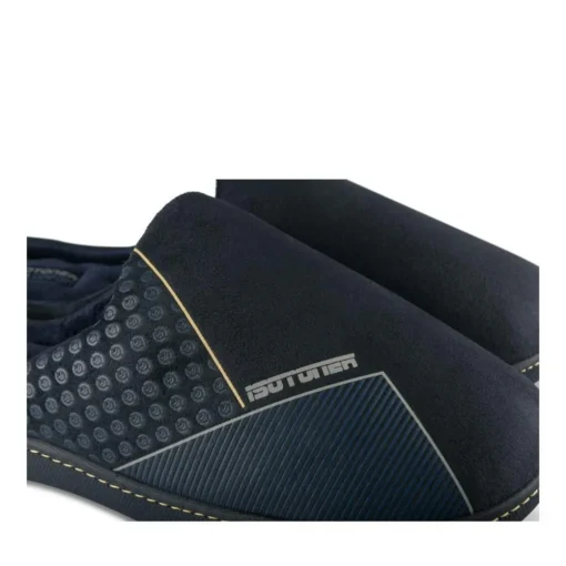 Chaussons MARINE Homme Motif Uni A Enfiler