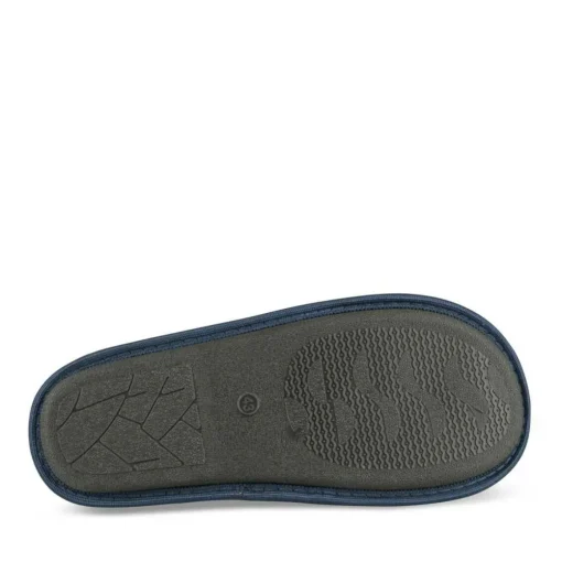 Chaussons MARINE Homme Motif Uni A Enfiler