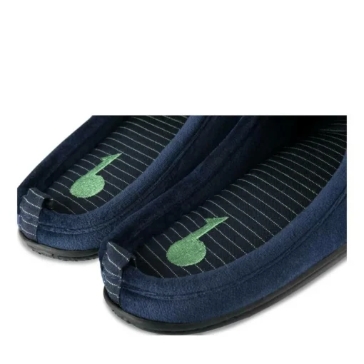 Chaussons MARINE Homme Motif Uni A Enfiler
