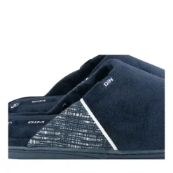 Chaussons MARINE Homme Motif Uni A Enfiler