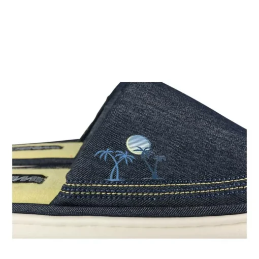 Chaussons MARINE Homme Motif Uni A Enfiler