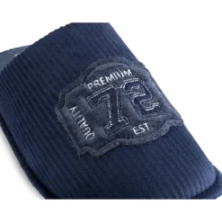 Chaussons MARINE Homme Motif Uni A Enfiler
