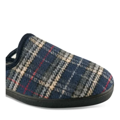 Chaussons MARINE Homme Motif Uni A Enfiler