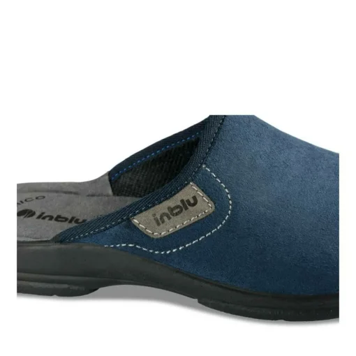 Chaussons MARINE Homme Motif Uni A Enfiler