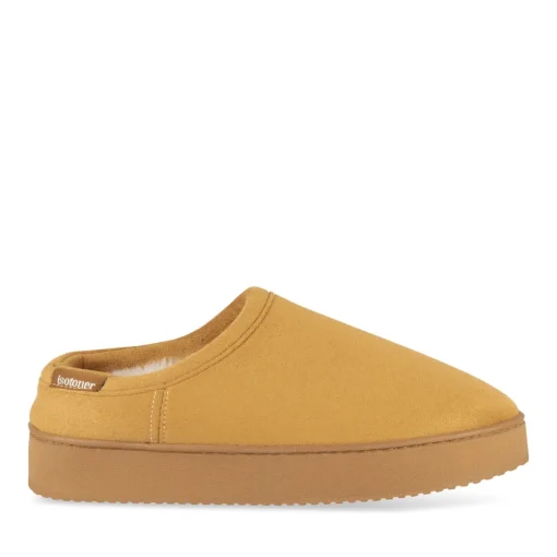 Chaussons MARRON Femme Motif Uni A Enfiler