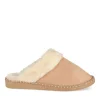 Chaussons MARRON Femme Motif Uni A Enfiler