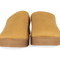 Chaussons MARRON Femme Motif Uni A Enfiler