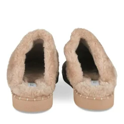 Chaussons MARRON Femme Motif Uni A Enfiler
