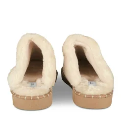 Chaussons MARRON Femme Motif Uni A Enfiler