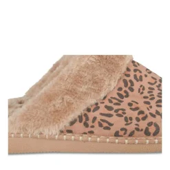 Chaussons MARRON Femme Motif Uni A Enfiler