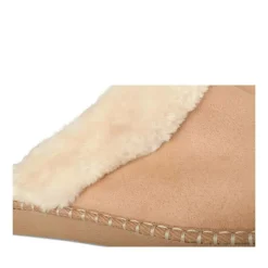 Chaussons MARRON Femme Motif Uni A Enfiler