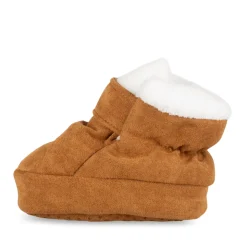 Chaussons MARRON Garçon Motif Uni Scratch