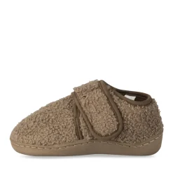 Chaussons MARRON Garçon Motif Uni Scratch