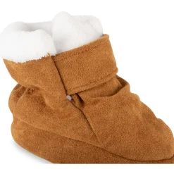 Chaussons MARRON Garçon Motif Uni Scratch