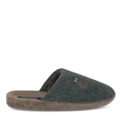 Chaussons MARRON Homme Motif Uni A Enfiler