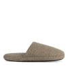 Chaussons MARRON Homme Motif Uni A Enfiler
