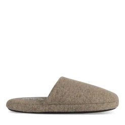 Chaussons MARRON Homme Motif Uni A Enfiler