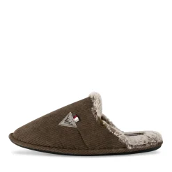 Chaussons MARRON Homme Motif Uni A Enfiler