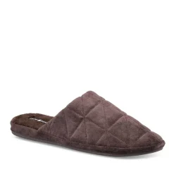 Chaussons MARRON Homme Motif Uni A Enfiler