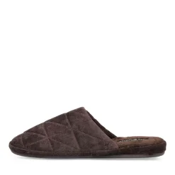 Chaussons MARRON Homme Motif Uni A Enfiler