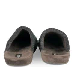Chaussons MARRON Homme Motif Uni A Enfiler