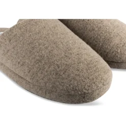 Chaussons MARRON Homme Motif Uni A Enfiler